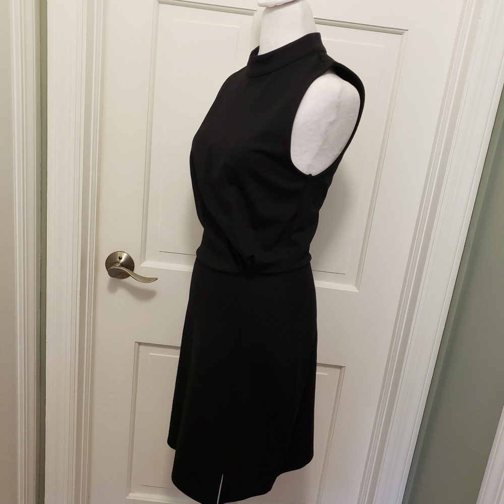 Evereve Black Sleeveless Mock Neck Sheath Dress - Picture 5 of 14